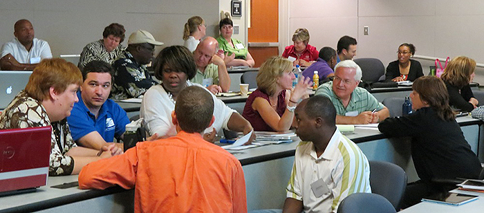 Participants at the 2012 CE21-Maryland Summit for Computing Education 