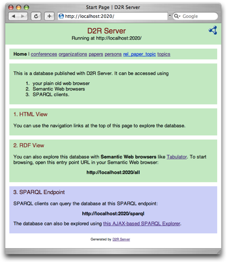 Screenshot of D2R Server's web interface