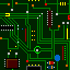 Animated circuit graphic