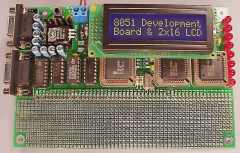 8051 Development Board with 2x16 LCD