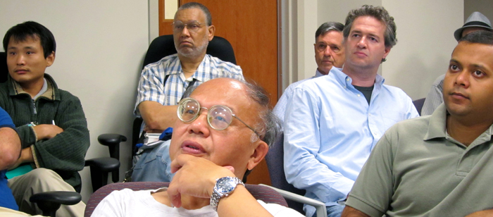 CSEE faculty and students listen to a weekly research seminar
